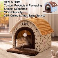 Lit pour chat en feutre de haute qualité, multi-styles, tente, abri, grande ou petite taille, lit pour chien, maison pour animaux de compagnie en feutre