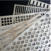 Grille de haut-parleur perforée hexagonale en maille métallique perforée