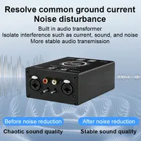 Isolateur audio 2 canaux Speakon XLR RCA, filtre anti-bruit, élimine le bruit de courant, isoler le bruit du mixeur 65