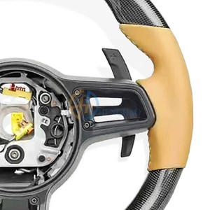Volante de fibra de carbono de <span class=keywords><strong>precio</strong></span> al por mayor de fábrica para Porsche Macan Panamera <span class=keywords><strong>Cayman</strong></span> Boxster 718 991 911 Cayenne Upgrade - Product Image 5
