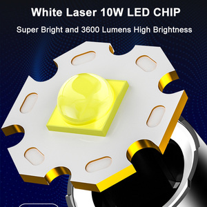 Bán buôn siêu sáng 3 chế độ có thể sạc lại Kính thiên văn zoom không thấm nước 1000 mét <span class=keywords><strong>Led</strong></span> Ngọn Đuốc Đèn pin chiến thuật đèn pha - Product Image 4