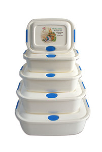 Offre Spéciale : Ensemble de 5 Boîtes Alimentaires Hermétiques en PP de Haute Qualité avec Couvercles – <span class=keywords><strong>Accessoires</strong></span> de Cuisine Essentiels - Product Image 2
