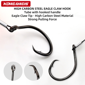 OEM 74 pouces, <span class=keywords><strong>flotteur</strong></span> de pêche pour appât vivant, avec hameçon circulaire 8/0, émerillons, mousqueton, équipement de pêche robuste <span class=keywords><strong>pré</strong></span>-noué - Product Image 5