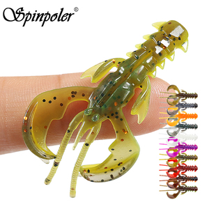 Leurre souple salé Spinpoler Craw Crazy Lure 6,5 cm en TPE léger, crevette parfumée UV active pour eau salée et eau douce - Product Image 1