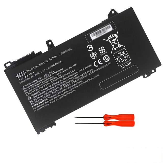 Quality Laptop Battery RE03XL for HP ProBook 430 440 445 450 455 G6 G7 445R 455R G6 11.55V 45WH Notebook