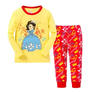Çocuk pijamaları pamuk noel seti karikatür desen çocuk organik pijama saten yumuşak bebek bebek kız pijama