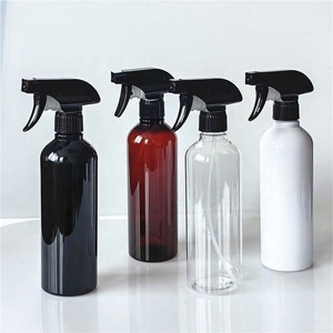 ขวดพลาสติก PET แบบพ่นฝอยสำหรับเครื่องสำอาง ขนาด 500 มล. ทรงกลม สีดำใส ใช้ซ้ำได้ สำหรับใส่ผลิตภัณฑ์บำรุงผิวหน้า บำรุงเส้นผม และน้ำหอม - Product Image 5