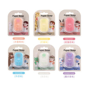 Mini papel de jabón desechable de 50 piezas: Hojas de limpieza de manos portátiles esenciales <span class=keywords><strong>para</strong></span> viajes - Product Image 2