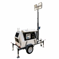 Tour d'éclairage mobile XCMG SZMT9-1600/4L, mât de 9 m, 160 000 lumens LED 4x400W, générateur diesel IP67, réservoir de carburant de 100 L