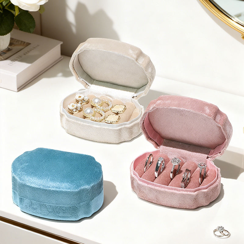 Ring Box For Large Rings Xinsheng Premium Velvet Large-capacity Multi-slot Ring Storage Box, Can ...