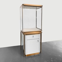 Lemari Perhiasan Desain Fashion, Etalase Logam, Stand Pajangan Perhiasan Emas, Lemari Perhiasan Dalam Ruangan