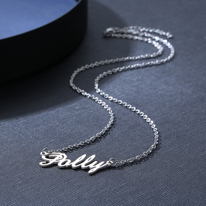 Collana con firma scritta <span class=keywords><strong>a</strong></span> mano con <span class=keywords><strong>nome</strong></span> personalizzato in acciaio inossidabile - Product Image 4