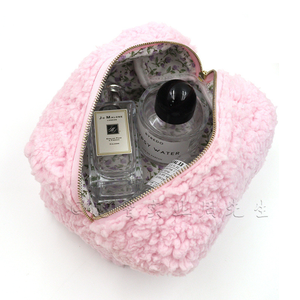 กระเป๋าเครื่องสำอางเทอร์รี่ผ้าเท็ดดี้กำมะหยี่กระเป๋าจัดระเบียบเครื่องสำอางสำหรับผู้หญิง - Product Image 4