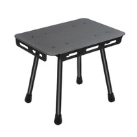 Mini table pliante d'extérieur Tabouret de camping Portable Barbecue Pêche Croquis Chaise Banc Tabouret en aluminium