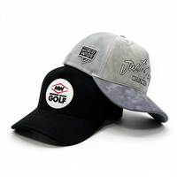 Casquettes personnalisées avec logo, casquette de golf en daim sur mesure, casquette snapback premium avec dos en maille brossée, style club de campagne, casquette 5 panneaux