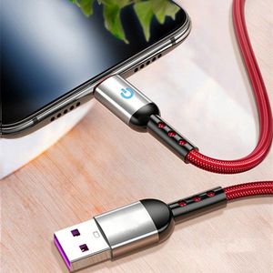 สายชาร์จเร็วแบบถักไนลอน 20V 3A ชนิด USB-C พร้อมไฟ สำหรับโทรศัพท์มือถือ - Product Image 2