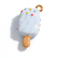 SUMMLY Vente en gros Collection de breloques 3D en alliage, motifs mignons et adorables (donut, crème glacée, ours), étanches et hypoallergéniques, pour la fabrication de bijoux