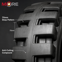 Pneu OTR AE801 23.5-25 26.5-25 L5 à motif super profond pour l'exploitation minière, usage intensif, 40PR, pour chargeuses de roches de carrière et déchiqueteuses de scories d'acier