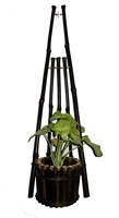 Pot bunga bambu & penanam mudah terurai untuk penggunaan Rumah & Taman