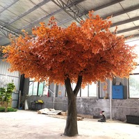 Simulation élevée personnalisée feuilles d'automne érable Canada érable rouge artificiel pour la décoration