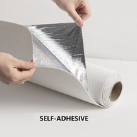 Papel Tapiz Autoadhesivo 3D de PVC, Rollo de Papel Tapiz Grueso, Adhesivo Desprendible y Pegable, Decoración de Pared