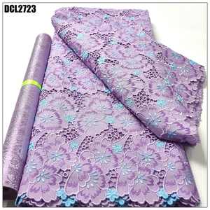 Tessuto in Pizzo Tradizionale Africano all'Ingrosso, Tessuto Ricamato con Cristalli Austriaci, <span class=keywords><strong>Guipure</strong></span> per Abbigliamento Senegal e Mali - Product Image 6