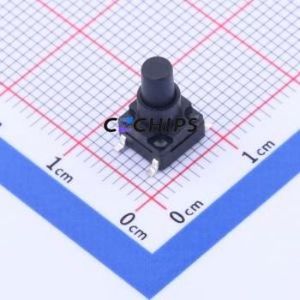 K2-1839SQ-O4SW-02 Tactile Switch SMD-4P,6.2x6.2mm Switch 2.5N Vertical Mount 6.2mm 6.2mm - Product Image 1