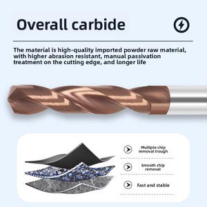 Hiệu suất cao 5D Xoắn khoan <span class=keywords><strong>bit</strong></span> 2 Sáo rắn Carbide khoan <span class=keywords><strong>bit</strong></span> sâu lỗ khoan chế biến - Product Image 5