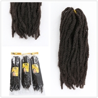 X-TRESS Longues Tresses Synthétiques Afro Dreadlocks Marley Kinky Curly Brunes pour Cheveux au Crochet Lots de Cheveux Faux Locs en Gros