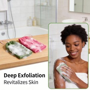 Spugna da Bagno in Poliestere Resistente, Esfoliante Profondo, Rete per Pulizia con Maglia 11-12mm, Lavorazione a Maglia Personalizzata - Product Image 2