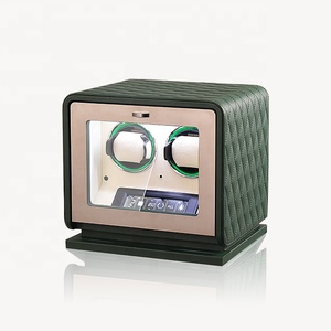 MINEESI, <span class=keywords><strong>remontoir</strong></span> <span class=keywords><strong>automatique</strong></span> de luxe en bois pour 2 montres, haut de gamme, professionnel, <span class=keywords><strong>silencieux</strong></span>, anti-magnétique, protecteur - Product Image 2