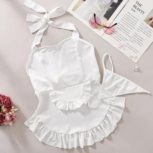 Nuevo Vestido de Lencería Sexy con Tirantes de Encaje Blanco, Falda Corta para Mujer con Lazo Halter, Estilo Bondage - Product Image 5