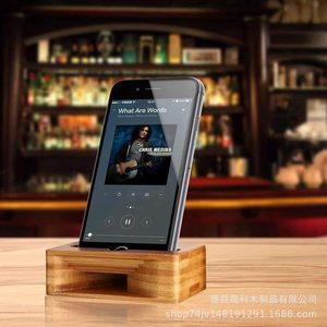Bamboo Phone Stand <b>Speaker</b> Wooden Desktop <b>Amplifier</b> Home Decor Accessory Rack - Product Image 2