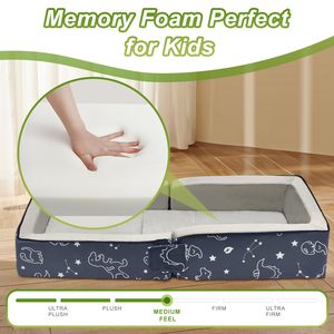 Cama de Piso para <span class=keywords><strong>Niños</strong></span> Pequeños TenderPlayful, Personalizable y Lavable, con Colchón de Espuma para Uso Doméstico - Product Image 2