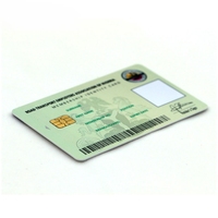 Carte à puce intelligente à contact GSC personnalisée, imprimée, SLE5542, pour le codage de serrure de porte et le contrôle d'accès