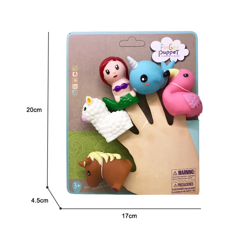 Новинка, милая образовательная ручная кукла животного для детей