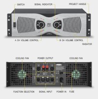 1800w 1500w 1350w OEM 2 canaux meilleur amplificateur professionnel audio de concert de puissance pour dj