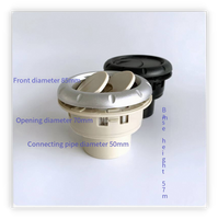 Aérateur rotatif universel pour bus et camping-car / Sortie d'air à persiennes circulaires / Aérateur de climatisation pour tableau de bord