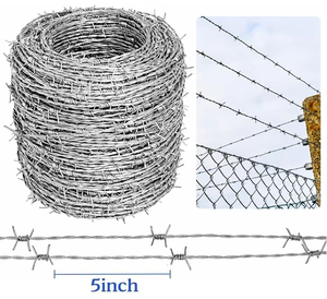 รั้วลวดหนามแบบตาข่ายเหล็กสองชั้นพร้อมตะขอหนาม - Product Image 5