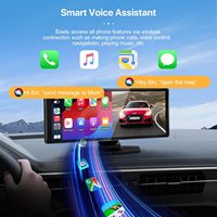 8 pouces IPS tactile sans fil Carplay Android Auto Dash Cam écran 4K avant 1080P caméra arrière pour Bluetooth Audio voiture boîte noire