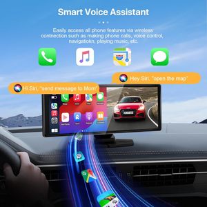 8 inch IPS cảm ứng không dây Carplay Android Auto Dash Cam màn hình 4K phía trước 1080p phía sau máy ảnh cho âm thanh <span class=keywords><strong>Bluetooth</strong></span> xe hộp đen - Product Image 5