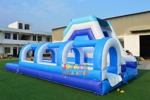 Màu Xanh Thương Mại Vinyl/PVC Inflatable Trượt Nước Cho Trẻ Em Trong Nhà/Ngoài Trời Khu Dân Cư Sử Dụng Với Slide Cho Nhà Hồ Bơi - Product Image 3