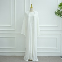 Robe longue unie à manches longues Nuosha OEM pour femme musulmane, robe maxi modeste, basique quotidienne sous l'abaya pour femme