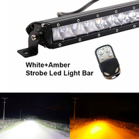 Greens huo Straight Led 4x4 Offroad Einreihige Licht leiste weiß Amber Red Strobe Atv Truck Led Licht leiste