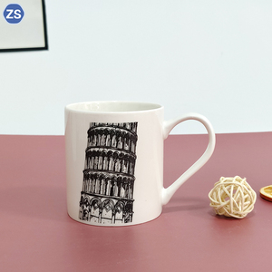 Ventas al por mayor personalizadas Ideas de recuerdo Taza de té de cerámica Tazas de café impresas con París Italia Londres Diseño Tazas de recuerdo Regalo - Product Image 2