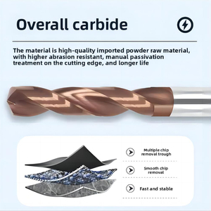 Foret en carbure Baolifeng à effet de rupture des copeaux, conception de refroidissement externe 3D/5D/8D, pour fonte sur machine CNC - Product Image 6