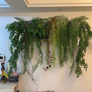 Guirlande de verdure artificielle en plastique, 90 cm, plante suspendue, lierre tombant, feuilles tombantes, pour intérieur et extérieur - Product Image 3