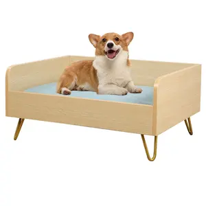 Luxury Plate Dog Bed Lightweight Movable Pet Bed With Sponge Plush Cushion Dog Kennel Factory Wholesale