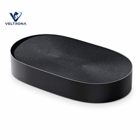 Grattoir ovale pour chat en carton ondulé noir, lit à gratter en spirale, mobilier d'intérieur, vente en gros