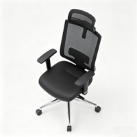Chaise de bureau de direction en promotion, design moderne, pivotante, avec appuie-tête réglable, ergonomique, en tissu, idéale pour les écoles et les hôpitaux